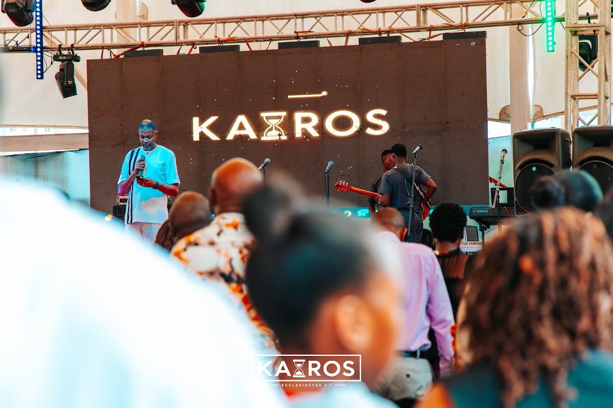 KAIROS Live Recording team ministering on stage at City Mall Nyali, photo 1