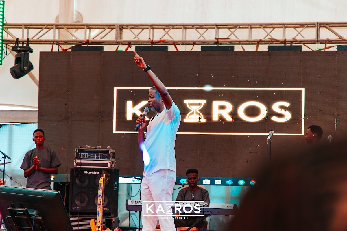 KAIROS Live Recording team ministering on stage at City Mall Nyali, photo 2